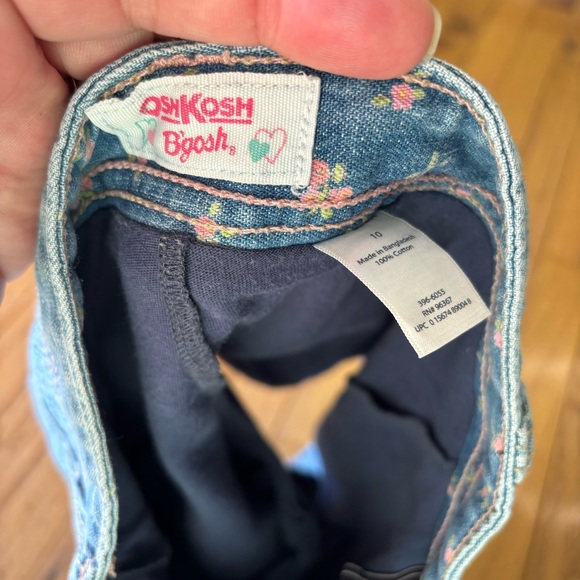 OSH KOSH B GOSH DENIM HEART POCKET SKIRT SIZE 10 100% COTTON - Picture 4 of 4